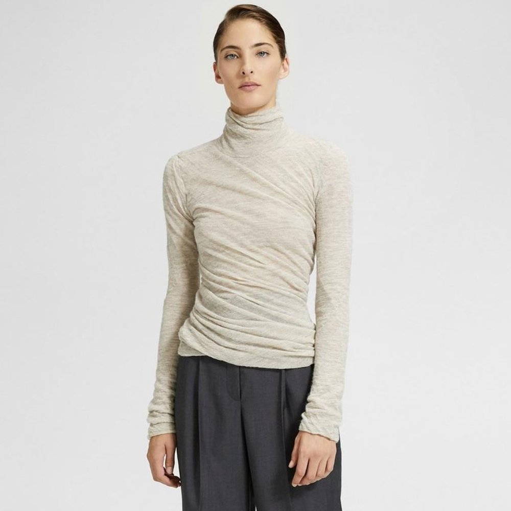 Theory Alpaca Blend Twisted Turtleneck, XS, Barely Worn, Perfect Condition